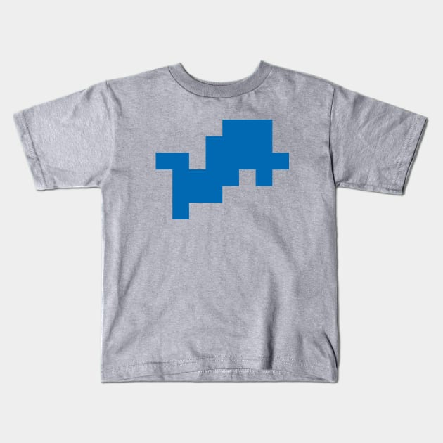 Tecmo Bowl Pixels - Detroit Kids T-Shirt by The Pixel League